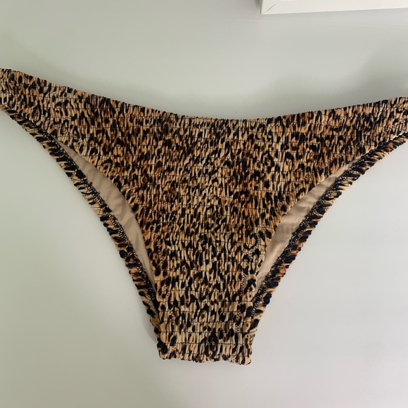Victoria’s Secret Cheetah Ribbed Cheeky Bikini Bottoms Size XL Animal Print Swim - Picture 3 of 8